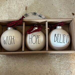 Rae Dunn Christmas ornaments
